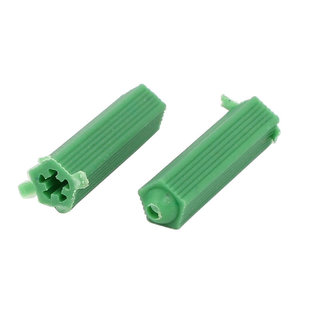 Tool Parts and Accessories 6mm X 25mm Plastic Masonry Screws Fixing Wall Anchor Green 100pcs (#CN-140824-00104)