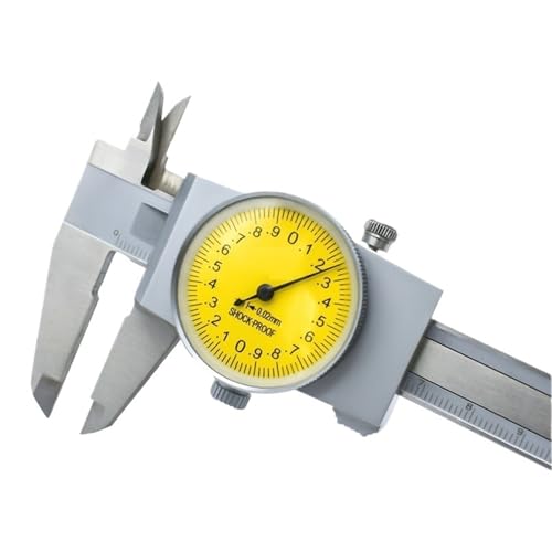 0-300MM 0.02MM or 0.01MM Industrial Grade Stainless Steel dial Vernier Calipers with Watch Shock Proof High Precision Laser scal(30040024 0-200MM)