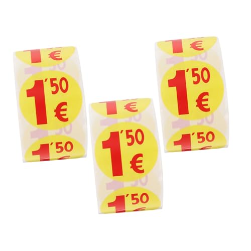 Autocollants Prix Euros Rond Étiquettes pour Ne Plus Perdre de Temps en Brocante