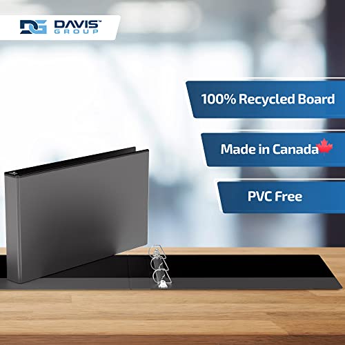 Easyview Premium Binders With Clear-View Covers, D-Ring Spreadsheet-View Binders For School, Office, Or Home, 11 Inches By 17 Inches, Pack Of 2, 1.5", Black #TOP5