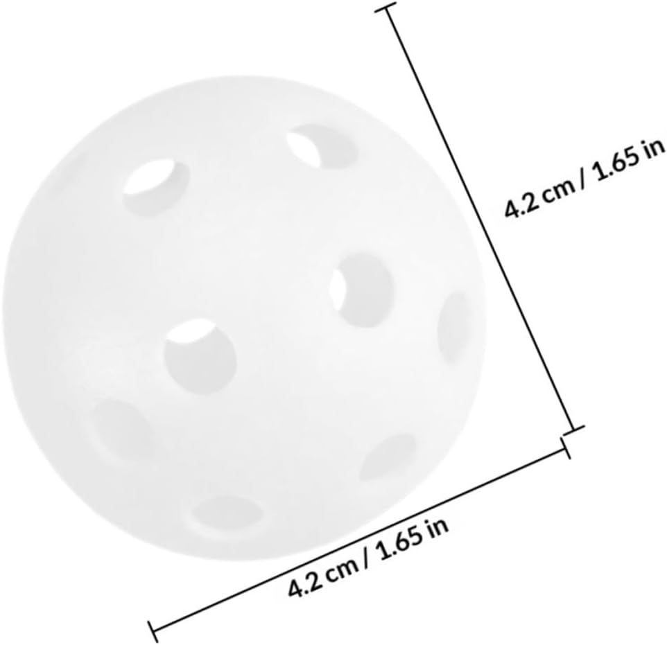 100pcs Plastic Airflow Hollow Practice Golf Balls Soft Lightweight Golf Set for Indoor Outdoor Swing Training and Backyard Play