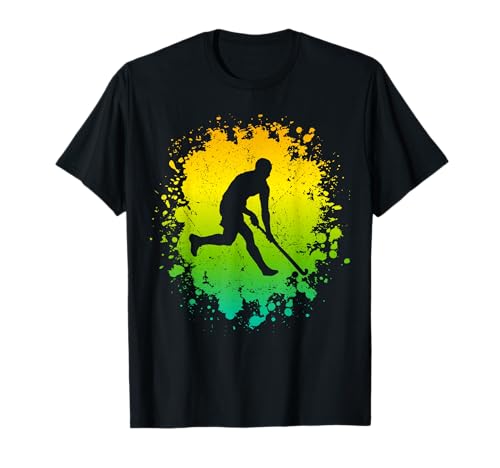 Hockey Spieler Jungen Feldhockey T-Shirt