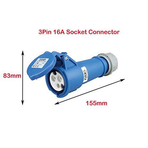 Buy Blue Industrial Plug & Sockets SENRISE IP44 3Pin 16A Industrial