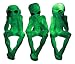 Ebros Glow in The Dark See Hear Speak No Evil Alien Shelf Sitters Set of 3 Extra Terrestrial Creatures Alien Figurines