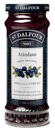 St Dalfour ARÁNDANO SILVESTRE | Fruta triturada | Mermelada natural 284g | 100% fruta sin azúcares añadidos