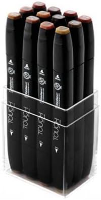 ShinHan Touch - Juego de marcadores (12 unidades), color madera