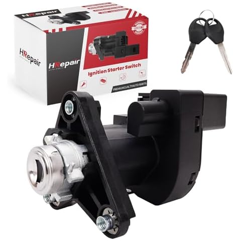 HRepair Ignition Switch Lock Cylinder Assembly fits for 2004-2012 Chevrolet Malibu & Saturn Aura & Pontiac G6 w/Lock Cylinder + 2 Keys (Requires Manual reprogramming) Cover