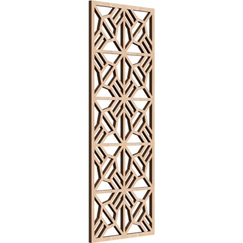 Image of 11 3 /8 inchW x 29 3 /8 inchH x 3 /8 inchT Auburn Decorative Fretwork Wood Wall Panels, Red Oak