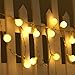 2300K Globe String Light, Dailyart LED Starry Light Fairy Light for Garden,Wedding,Xmas Party, Battery-powered, 13feet, Warm White