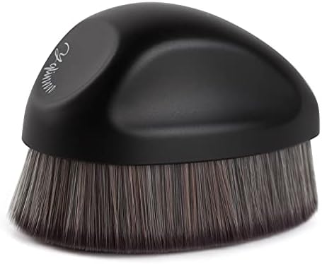 Yqlinnn Foundation Makeup Brush, Kabuki Brush Liquid Powder Foundation Brush for Blending Liquid, Cream or Flawless Powder Cosmetics (Black)