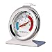 VONGLYHOO 4pcs Kühlschrankthermometer, Edelstahl großer Zifferblattkühlschrank -Gefriererthermometer