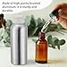 Singhoow 2 Pack Aluminum Bottles 1100 ml High-purity Brushed Aluminum for Hazardous Chemical Transport with Tamper Evident Caps & Ldpe Plugs for Essential Oils & Solvents