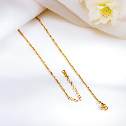 Image of Rubans Demi Fine Stainless Steel Pendant Chain Daily Gift for Women & Girls