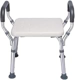 pieghevole a muro Sedia per doccia anziani Sedia da doccia for anziani Aiuto for doccia con schienale 38-51 cm Sgabello da doccia regolabile in altezza Sedile da bagno antiscivolo for persone che nece