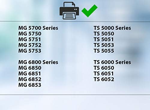 10 Ink Cartridges compatible with Canon PGI-570 / CLI-571 for Canon Pixma MG5750 MG5751 MG5752 MG5753 MG6850 MG6851 MG6852 MG6853 TS5050 TS5051 TS5053 TS5055 TS6050 TS6051 TS6052