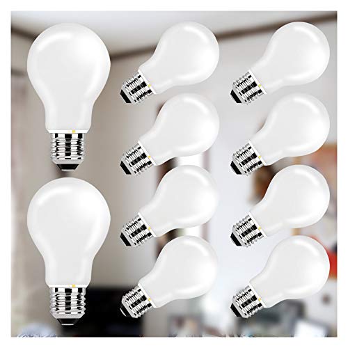 Luxour LED�d�� E26���� 60W�`���� ��ʓd�� �Ɩ� �ߓd �L�z�� ���P�x �d�� �����F 6000k ����d�͖�7.5W LED���C�g �z���C�g�J�o�[ �����L����^�C�v �H���s�v �ւ��邾�� �ȒP�ݒu �V�^ 10�Z�b�g