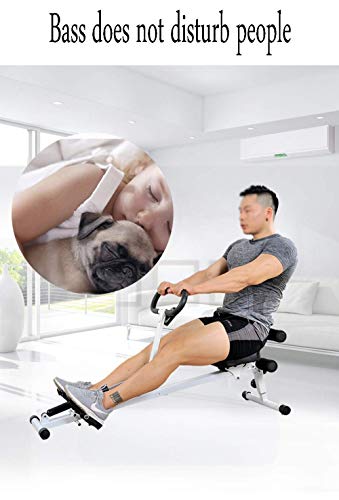 Image of Foldable Rowing Machines Rowing Machine for Home Use Foldable Hydraulic Rowing Machine Indoor Rower Abdominal Fitness Equipment 10 Resistance Adjustment Max User Weight 150 Kg