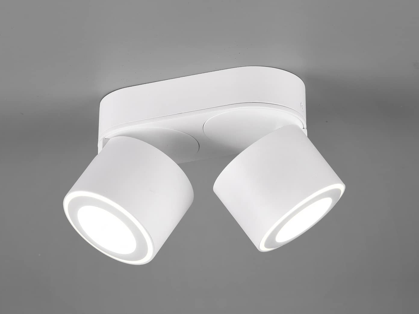 Trio Leuchten LED Deckeneinbau u. Aufbauleuchte Taurus 652910231, Metall Weiß matt, inkl. 2x 3.5 Watt + 2x 1.5 Watt LED