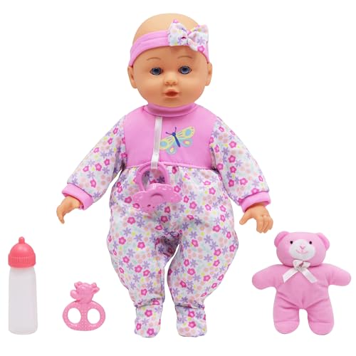 DREAM COLLECTION: Soft Baby Doll Maggie - Pink & White, 14