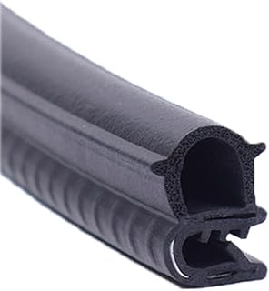 U-Seal Channel Edge Protector Sheet,U Channel Edge Trim Seal,Seal Strip,U Rubber Seal Strip 3.28FT Black Trim Seal with Side Bubble for Cars Boats Trucks and Home Applications,17mm x 12mm (Size : 20m