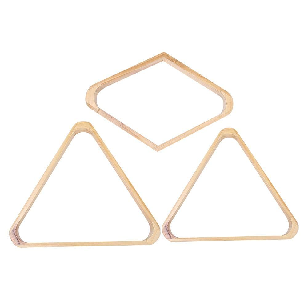 Scaffale per Palline da Biliardo in Legno a Triangolo e Rombo Accessori per Articoli Sportivi
