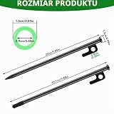 6 sztuk śledzi namiotowych, odpornych na burzę, długość 25 cm, haczyki z pierścieniami świetlnymi, liny odblaskowe, na kemping, do aktywności na świeżym powietrzu