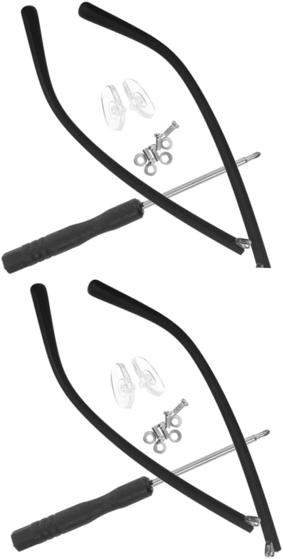 2 Pairs TR90 Eyeglass Replacement Arms Universal Glasses Repair Kit for Sunglasses and Spectacles Screws Sturdy and Lightweight Eyewear Frame Temples