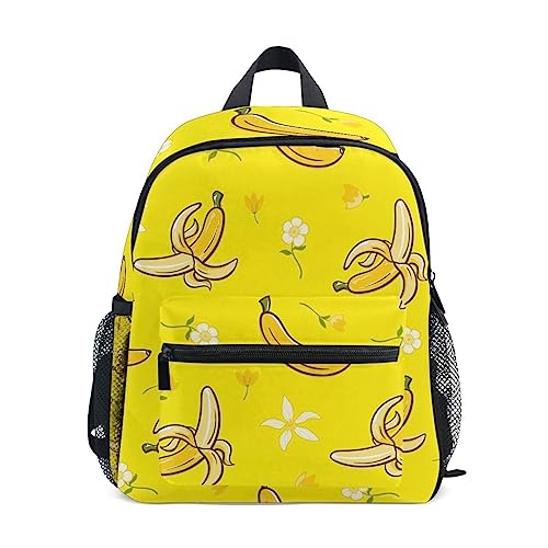 Sac à dos enfant fleurs de bananes A1231 Mnsruu pour la maternelle