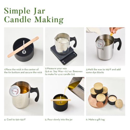 Kit de velas de cera de soja y abejas con moldes completos 5