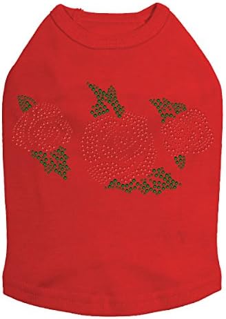 Red Roses - Bling Rhinestone Dog Tutu Dress, XL Red