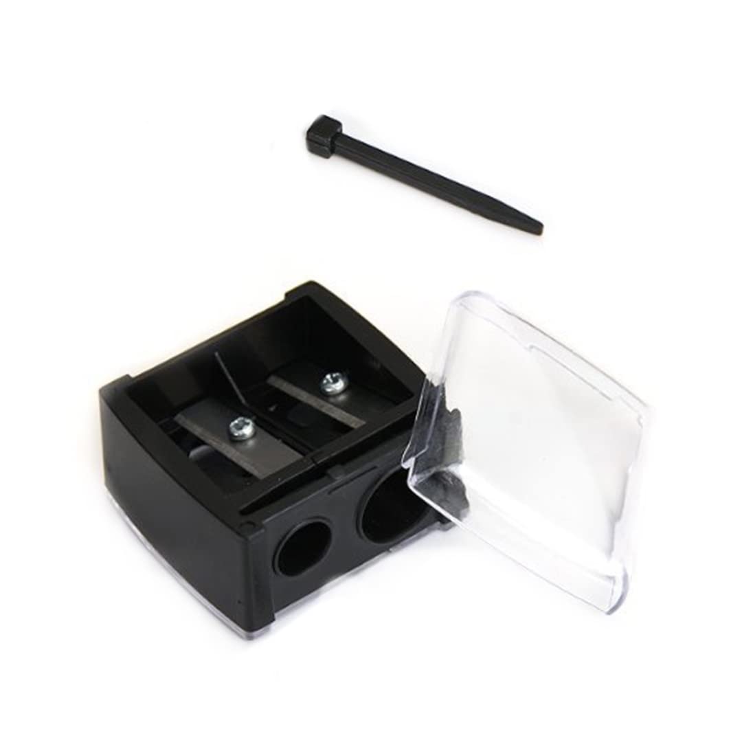 Precision Cosmetic Pencil Sharpener for Eyebrow Eyeliner 2 Holes