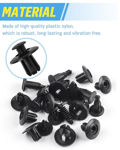 JatilEr 200 Stück Befestigungsclips Auto Clips, H55 Kfz Clips 6 Arten – Ansicht 3