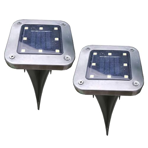 ETHZZLE 2pcs Led Solar Buried Lights Outdoor Lamp Led Garden Lighting Tool Weatherproof Outdoor Solar Lights