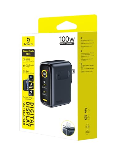 Baseus Picogo 100W GaN Charger (3-Port, Smart Display) — view 8