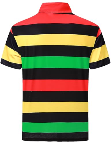 LINOCOUTON Polo para Hombre Día del Orgullo Patriótico Americano Juneteenth Cinco De Mayo Manga Corta miniatura 5
