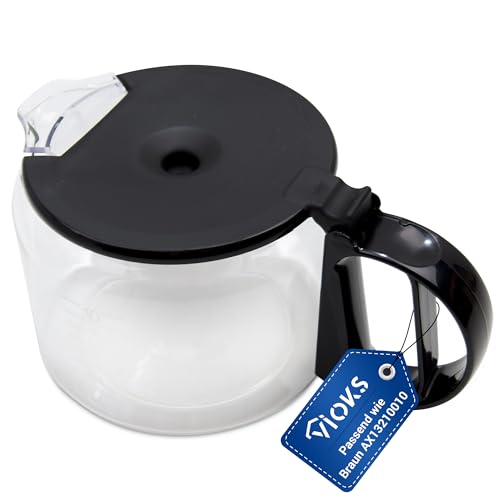 VIOKS Glaskanne Ersatz für Braun AX13210010 für Aromaster Kaffeemaschine