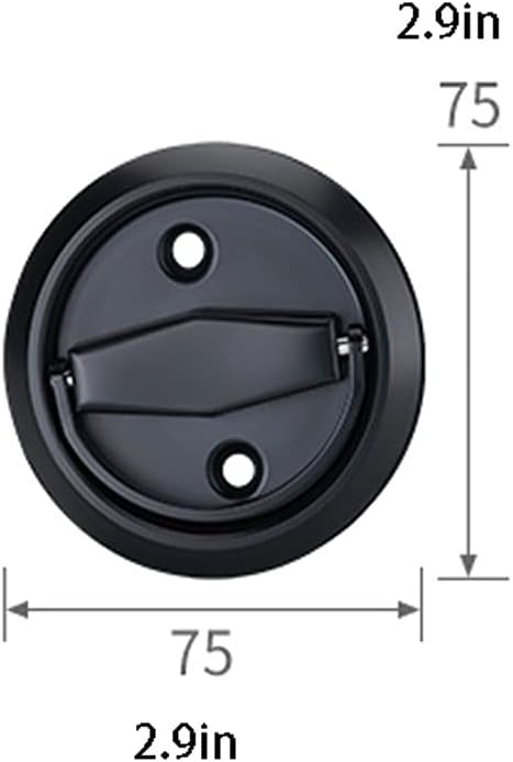 Door Knob Lever Stainless Steel Invisible Door Lock Door Levers 90°Rotating Door Handle Without Key for Laundry Room Hallway Door Lock with Handle (Color : Brushed Color+3 Hinges)