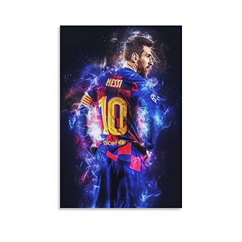 DONGH Poster décoratif sur toile Lionel Messi pour salon, chambre à coucher, 20 x 30 cm