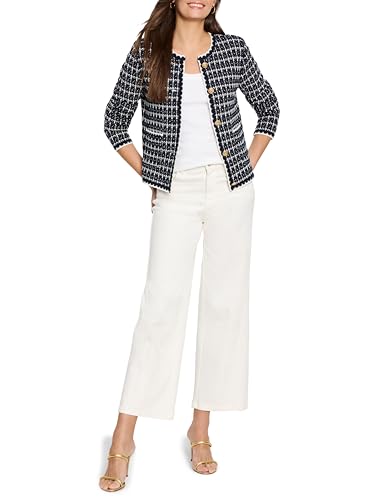 NIC+ZOE Womens Mixed Up Sweater Jacket