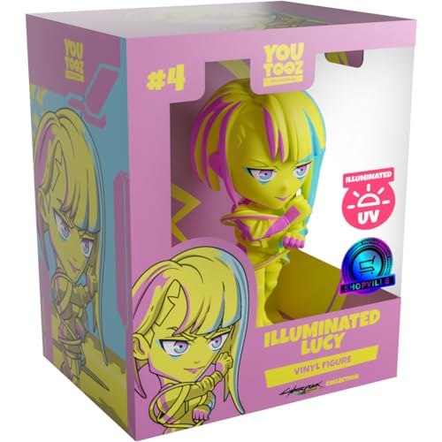 Youtooz x Shopville Exclusive: Cyberpunk Edgerunners Collection - Illuminated Lucy Vinyl Figure #4 [Limited Edition - 500 Made Only!] Ages 15 and Up