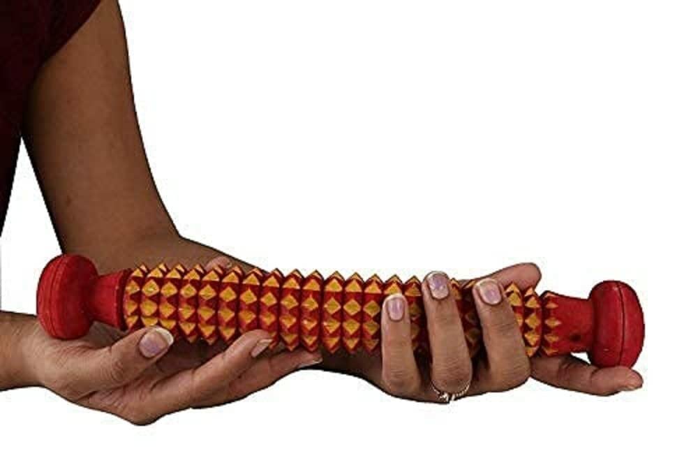 AcuRite wooden Acupressure foot mat, free size Khadau, foot roller, handy roller, wooden hand ball, Jimmy and hand roll All products wooden accessories combo 8in 1