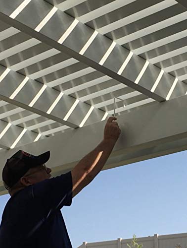 Alumahangers Made In Usa. Powder Coated Steel Hangers - 3"X 8" Lattice Hanger (6 Pack)"White" For Alumawood Lattice Or Pergola Patio Covers - Easy To Use And Great For Heavier Decorating Items! #TOP7