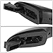 DNA MOTORING Rear Left/Right Outer Door Handle Compatible with 15-21 Kia Sedona, Black, OEM-DHO-01300