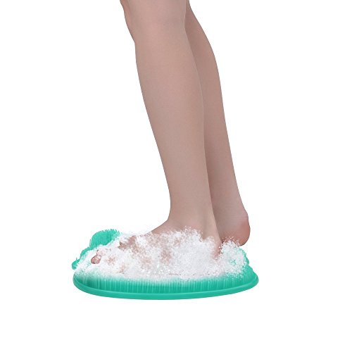 Shower Foot Massager Scrubber & Cleaner for Shower Floor with Suction Cup Improves Foot Circulation & Reduces Foot Pain Green KIAYACI