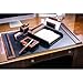 DACASSO Wood & Leather Desk Set - Luxury Leather Desk Pad & Desk Organization Essentials (Walnut and Black, 7 Piece)