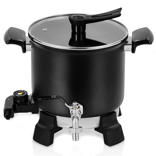 Perbyste Derretidor de cera elétrico de 5,8 litros para fabricação de velas, controle de temperatura