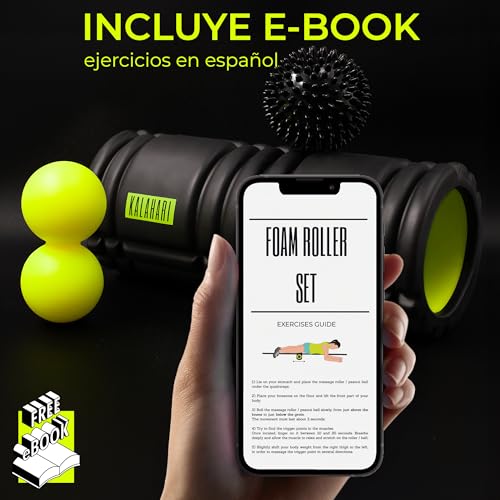 Rulo masajeador muscular KALAHARI con bola doble para trigger points 4