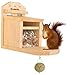 Produktbild Gardemics® Eichhörnchen Futterhaus wetterfest - Extra Robustes Futterhaus für Eichhörnchen - Fertigung in sozialer Werkstatt - Made in Germany