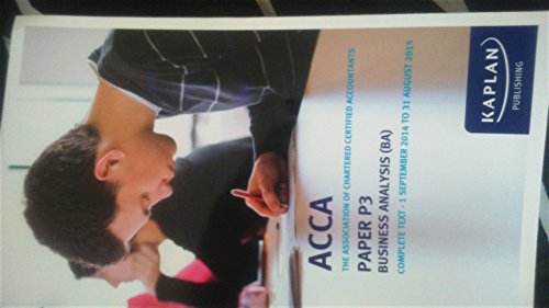 P3 Business Analysis - Complete Text: Paper P3