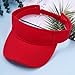 Marrywindix 1 Piece of Red Sport Wear Athletic Visor Sun Sports Visor Hat Visor Adjustable Cap for Women and Men (One Size)